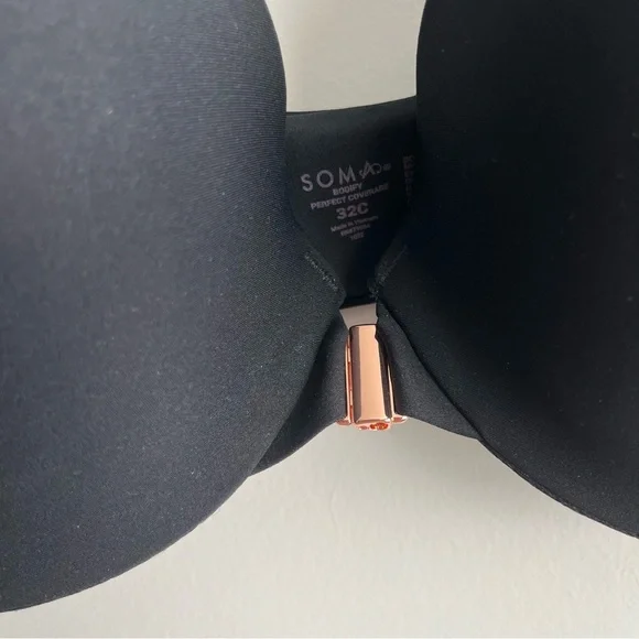 SOMA Bodify Perfect Coverage Black Bra Sz 32C - Picture 3 of 5